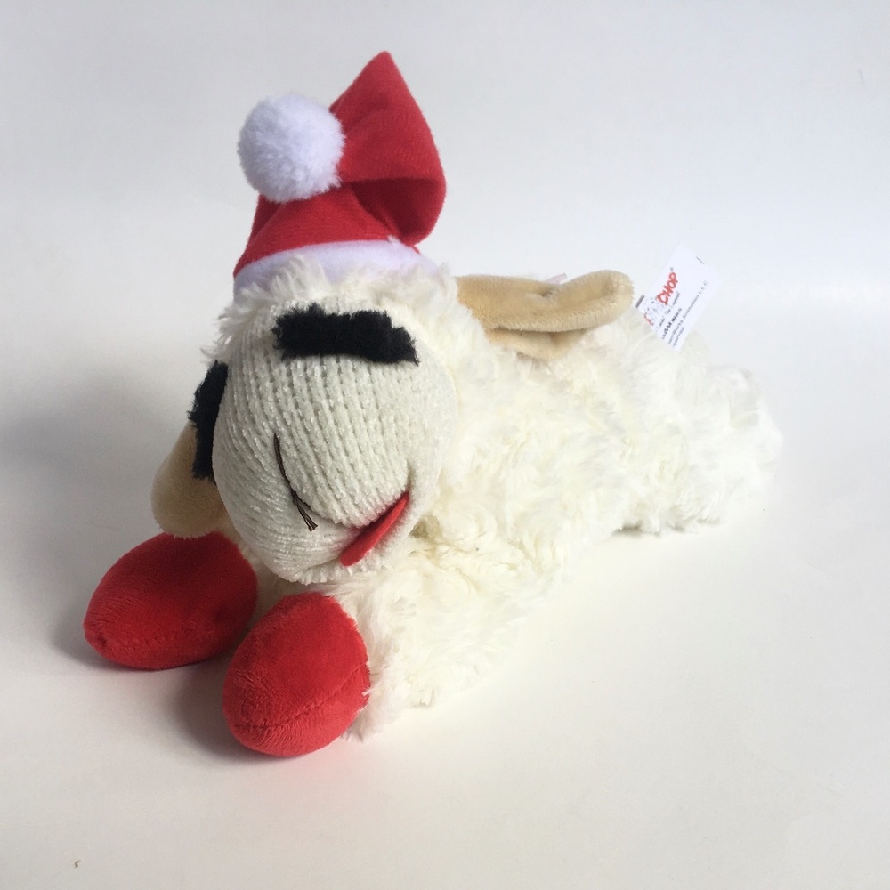 MULTIPET 12" LAMBCHOP SQUEAKY DOG TOY